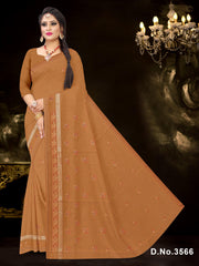 Set of 8 Sarees - Waterfall Pure Cotton Embroidered Saree