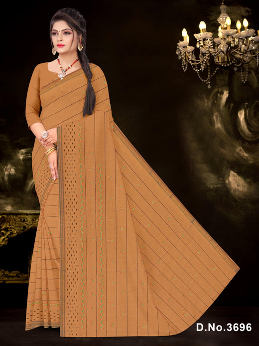 Set of 8 Sarees - Goodluck Pure Cotton Embroidered Saree
