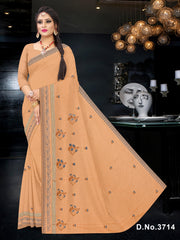 Set of 7 Sarees - Gehna Embroidered Pure Cotton Saree