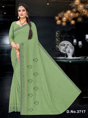 Set of 7 Sarees - Gehna Embroidered Pure Cotton Saree