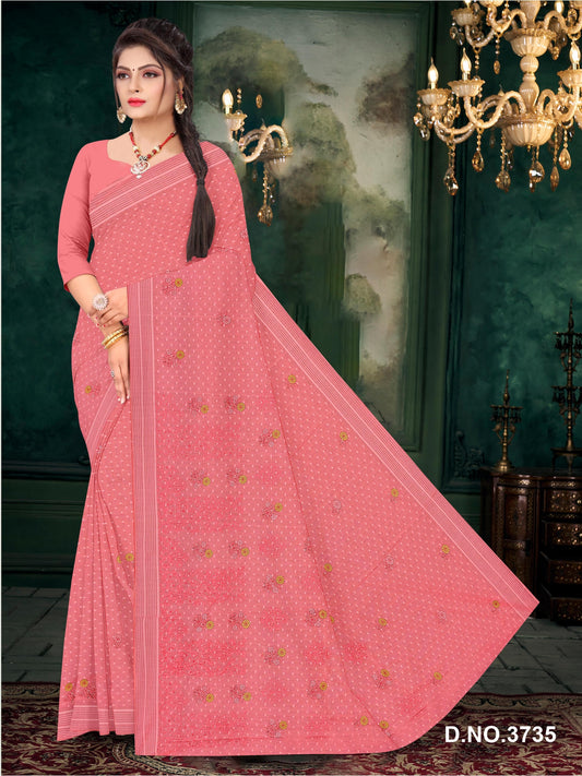 Set of 8 Sarees - Tanishq Pure Cotton Embroidered Saree