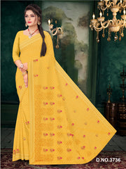 Set of 8 Sarees - Tanishq Pure Cotton Embroidered Saree