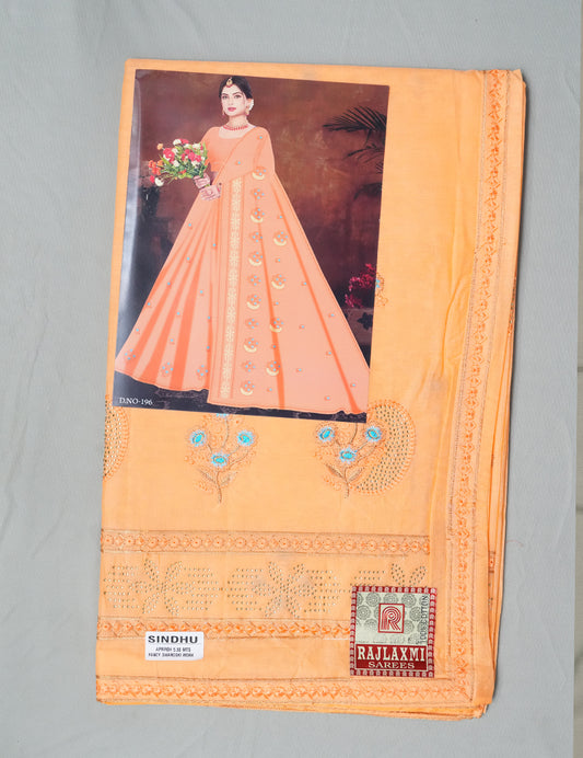 Sindhu Pure Cotton Embroidered Saree - Set of 7 Sarees