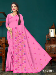 Set of 7 Sarees - Sugandha Pure Cotton Embroidered Saree