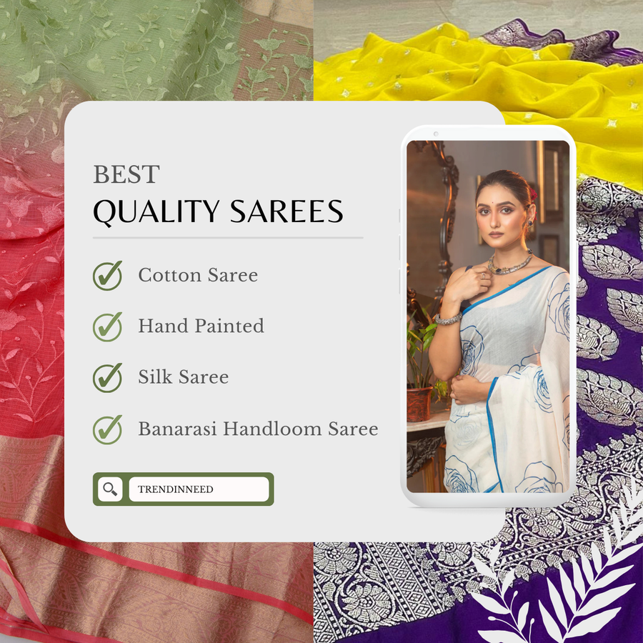 Best quality wholesale sarees: cotton, hand-painted, silk and Banarasi handloom