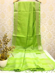 Wholesale Price Linen Cotton Plain Saree