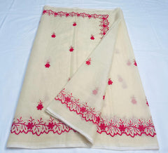 Bulk Quantity Kota Cotton Sarees With Embroidery Work