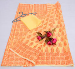 Bulk Quantity Block Printed Kota Doria Saree Order Sample