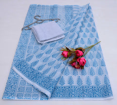 Bulk Quantity Block Printed Kota Doria Saree