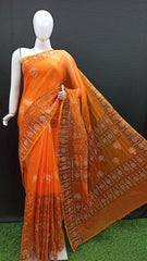 Bulk Quantity Block Printed Kota Cotton Saree Order Sample