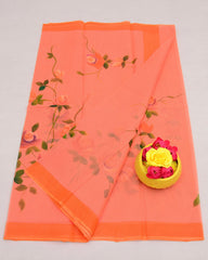Wholesale Quantity Hand Painted Pure Cotton Kota Saree -  Blue Color Order Sample