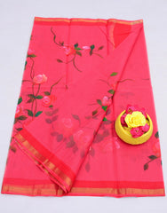 Wholesale Quantity Hand Painted Pure Cotton Kota Saree -  Blue Color Order Sample