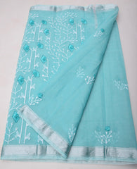 Wholesale Quantity Elegant Embroidered Kota Doria Saree - Pink Colour Order Sample