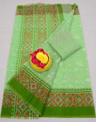 Wholesale Quantity Kota Doria Embroidered Saree with Print Order Sample