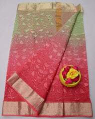 Wholesale Price Rajasthani Kota Doria Saree with All-Over Embroidery – Pure Cotton & Lightweight Order Sample