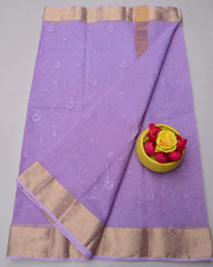 Wholesale Price Rajasthani Kota Doria Saree Pure Cotton With All Over Embroidery Work Order Sample