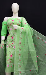 Wholesale Quantity Kota Doria Embroidered Suit Order Sample