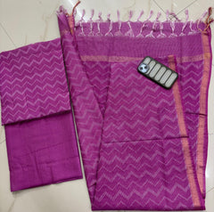 Bulk Quantity Cotton Silk Kantha Work Lehariya Suit Material