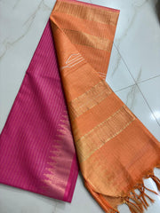 Wholesale Quantity Woven Design Semi Tussar Silk Saree Order Sample