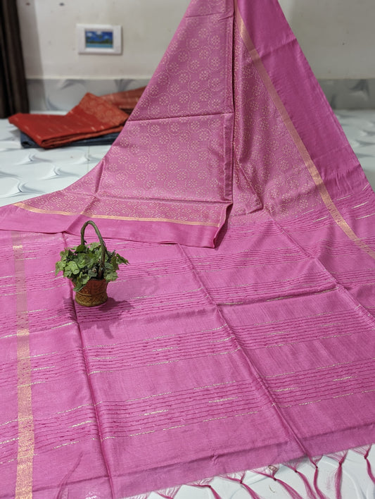Bulk Price Kantha Woven Semi Tussar Silk Saree