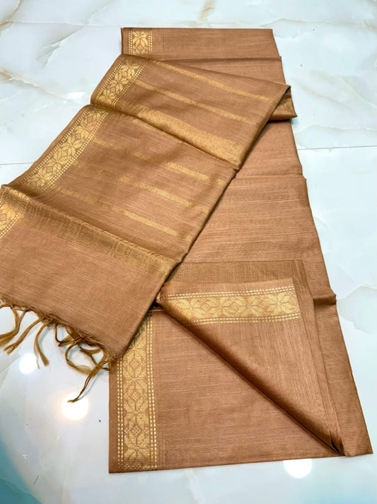 Wholesale Quantity Semi Silk Saree with Banarasi Border
