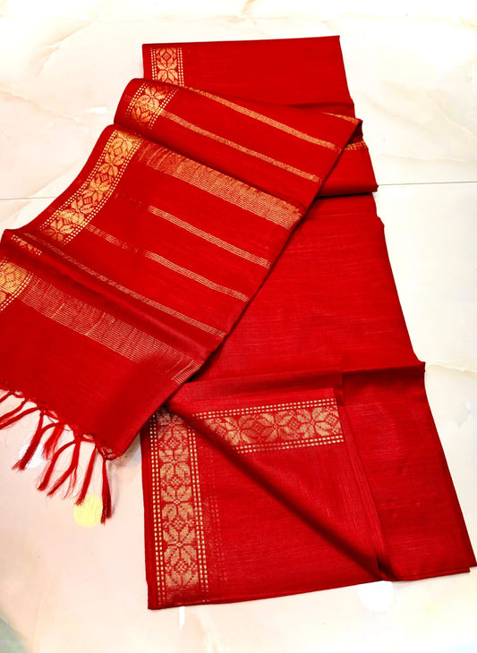 Wholesale Quantity Semi Silk Saree with Banarasi Border