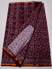 Bulk Price Kota Doria Pure Cotton Wax Batik Printed Saree Order Sample