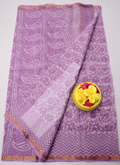 Bulk Price Wax Batik Printed Kota Doria Pure Cotton Saree Order Sample