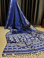 Wholesale Price Cotton MulMul Jamdani Saree with Running Blouse