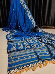 Wholesale Price Cotton MulMul Jamdani Saree with Running Blouse