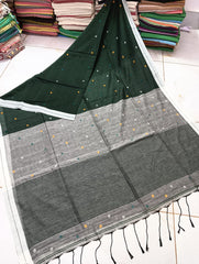 Bulk Quantity Cotton Jamdani Saree With Dobby Weaving Order Sample