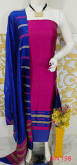 Bulk Price Elegant Handloom Weaved Raw Silk Suit in Faleure Dupion Fabric