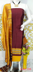 Bulk Quantity Elegant Handloom Weaved Raw Silk Suit in Faleure Dupion Fabric