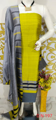 Wholesale Quantity Elegant Handloom Weaved Raw Silk Suit in Faleure Dupion Fabric