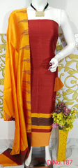 Wholesale Quantity Elegant Handloom Weaved Raw Silk Suit in Faleure Dupion Fabric