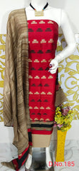 Wholesale Price Elegant Handloom Weaved Raw Silk Suit in Faleure Dupion Fabric