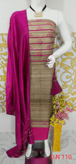 Wholesale Price Elegant Handloom Weaved Raw Silk Suit in Faleure Dupion Fabric