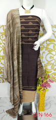 Bulk Price Elegant Handloom Weaved Raw Silk Suit in Faleure Dupion Fabric