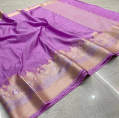 Bulk Price Exquisite Banarasi Semi Katan Dupion Silk Saree
