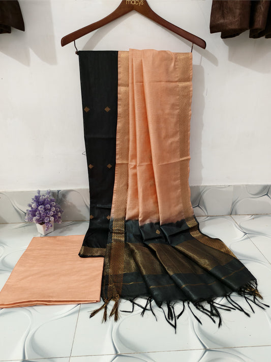 Wholesale Quantity Katan Silk Suit With Zari Buta Weaving Design