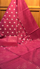 Bulk Price Semi Tussar Silk Saree With White Dupion Boota Design