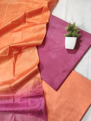 Bulk Price Semi Tussar Silk Unstitched Dress Material
