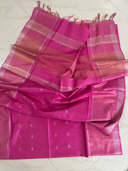 Wholesale Price Woven Tussar Semi Silk Saree