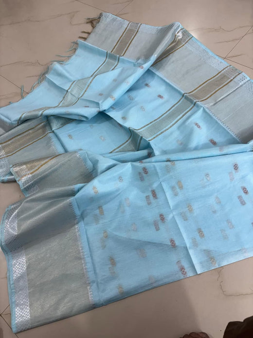 Wholesale Price Woven Tussar Semi Silk Saree