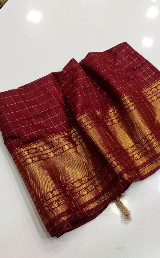 Bulk Quantitiy Semi Silk Mangalgiri Cotton Saree