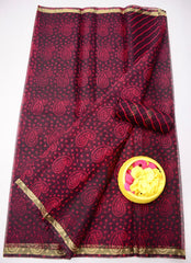 Bulk Price Kota Doria Bandhej Leheriya Saree