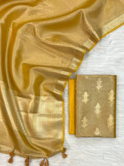 Wholesale Quantity Banarasi Tissue Silk Dress Material