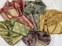 Wholesale Quantity Banarasi Tissue Silk Dress Material