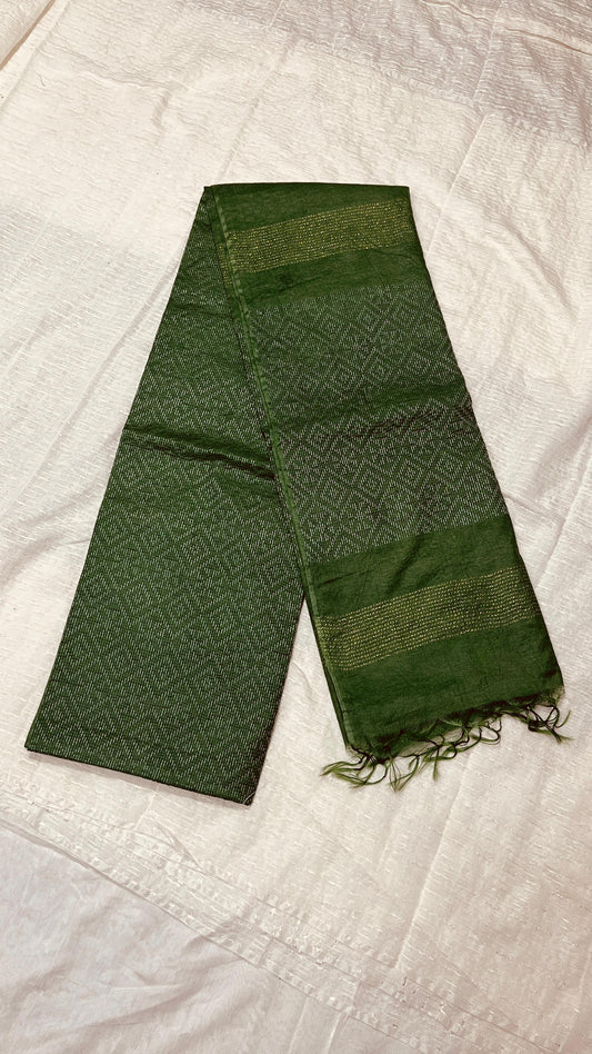 Wholesale Quantity Cotton Silk Geometric Design Woven Saree