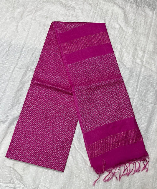 Wholesale Quantity Cotton Silk Geometric Design Woven Saree